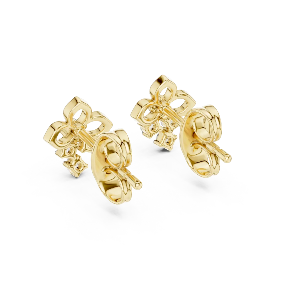 Luminary Round Cluster Petite Stud Earrings - Image 4