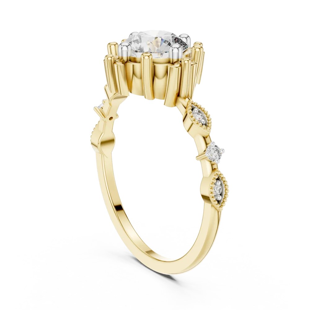 Ethereal Round Brilliant Silhouette Solitaire Ring - Image 3