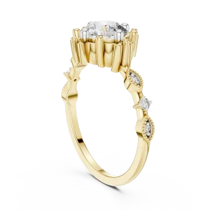 Ethereal Round Brilliant Silhouette Solitaire Ring - Image 3