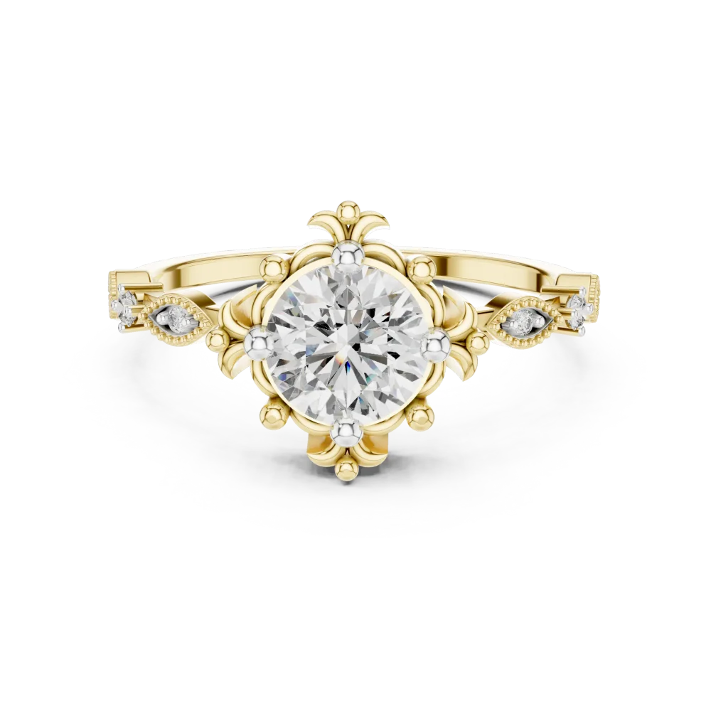 Ethereal Round Brilliant Silhouette Solitaire Ring - Image 2