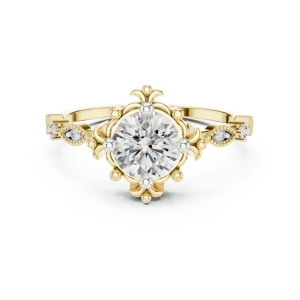 Ethereal Round Brilliant Silhouette Solitaire Ring - Image 2