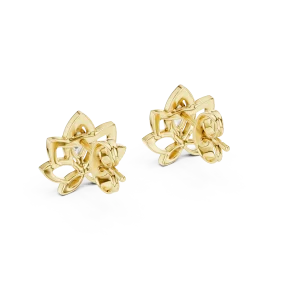 Ethereal Marquise Silhouette Solitaire Stud Earrings - Image 4