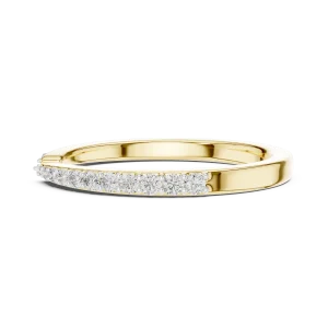 Linear Pavé-Set Round Brilliant Open Silhouette Band - Image 4