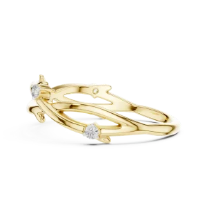 Ethereal Vine Round Diamond Intertwined Nature-Inspired Band - Image 4