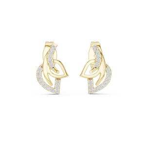 Symmetry Pavé-Set Radiant Architectural Stud Earrings - Image 2