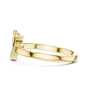 Radiant Heart and Crown Pavé-Set Diamond Ring - Image 4