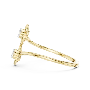 Ethereal Round Brilliant Silhouette Two-Stone Solitaire Ring - Image 4