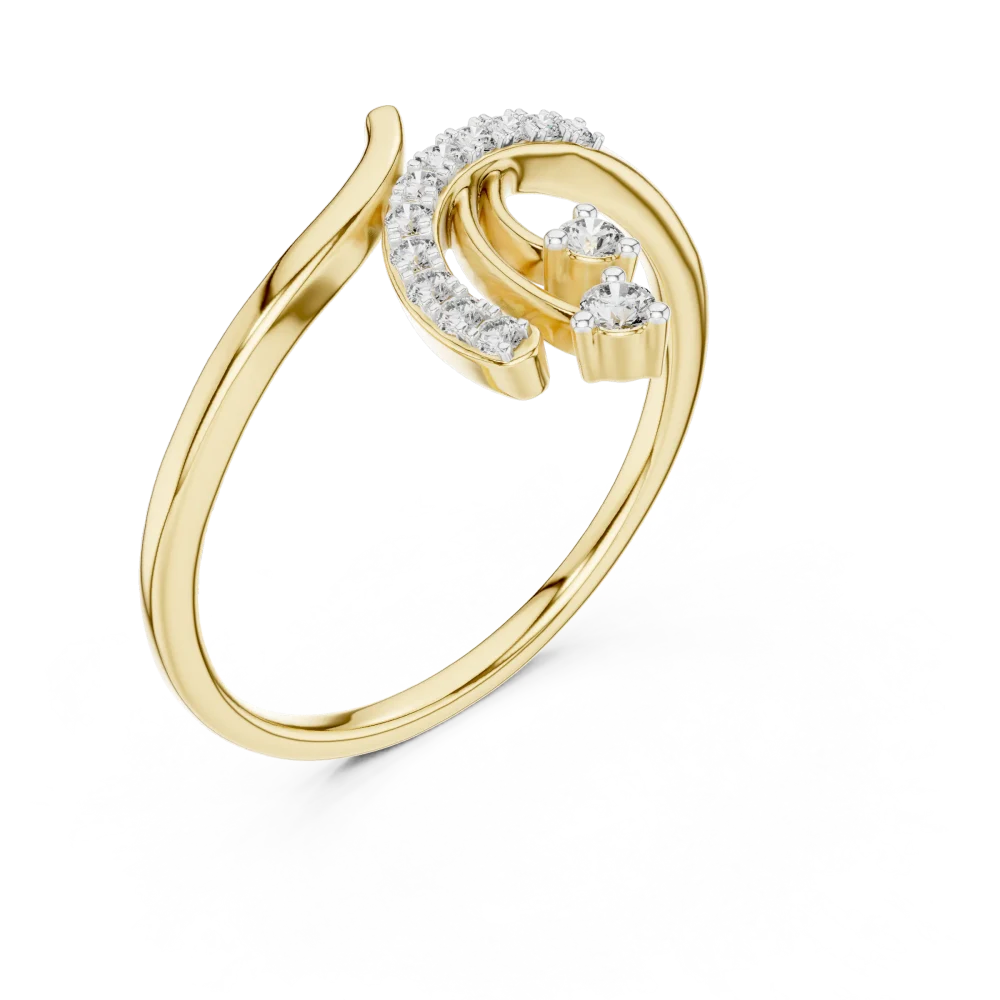 Discover the Fluidity Round Brilliant Ring, a modern classic featuring radiant lab-grown DIAMEUR diamonds. Embrace sustainable luxury and shop today.