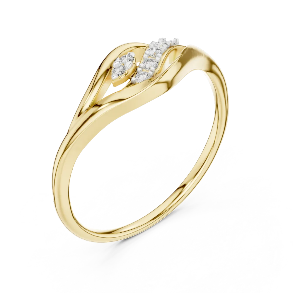 Discover the Fluidity Ring, a stunning pavé-set masterpiece featuring brilliant DIAMEUR diamonds. Elevate your collection with modern luxury today.