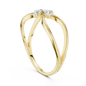 Infinite Silhouette Round Diamond Geometric Statement Ring - Image 3