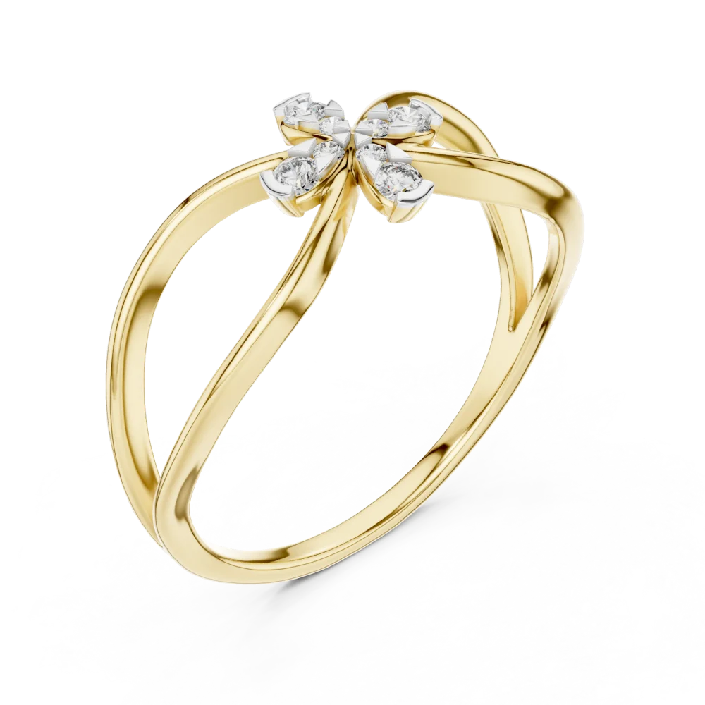 Discover the beauty of our geometric diamond ring. Expertly crafted for brilliance, this modern classic is the perfect upgrade to your collection.