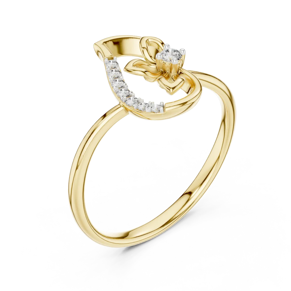 Discover the radiant beauty of this floral-inspired solitaire ring, set with brilliant DIAMEUR lab-grown diamonds. Elevate your style and shop now.