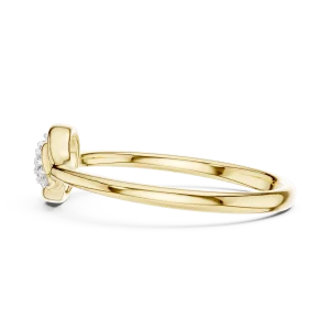 Fluid Luminary Round Brilliant Pavé-Set Cluster Ring - Image 4
