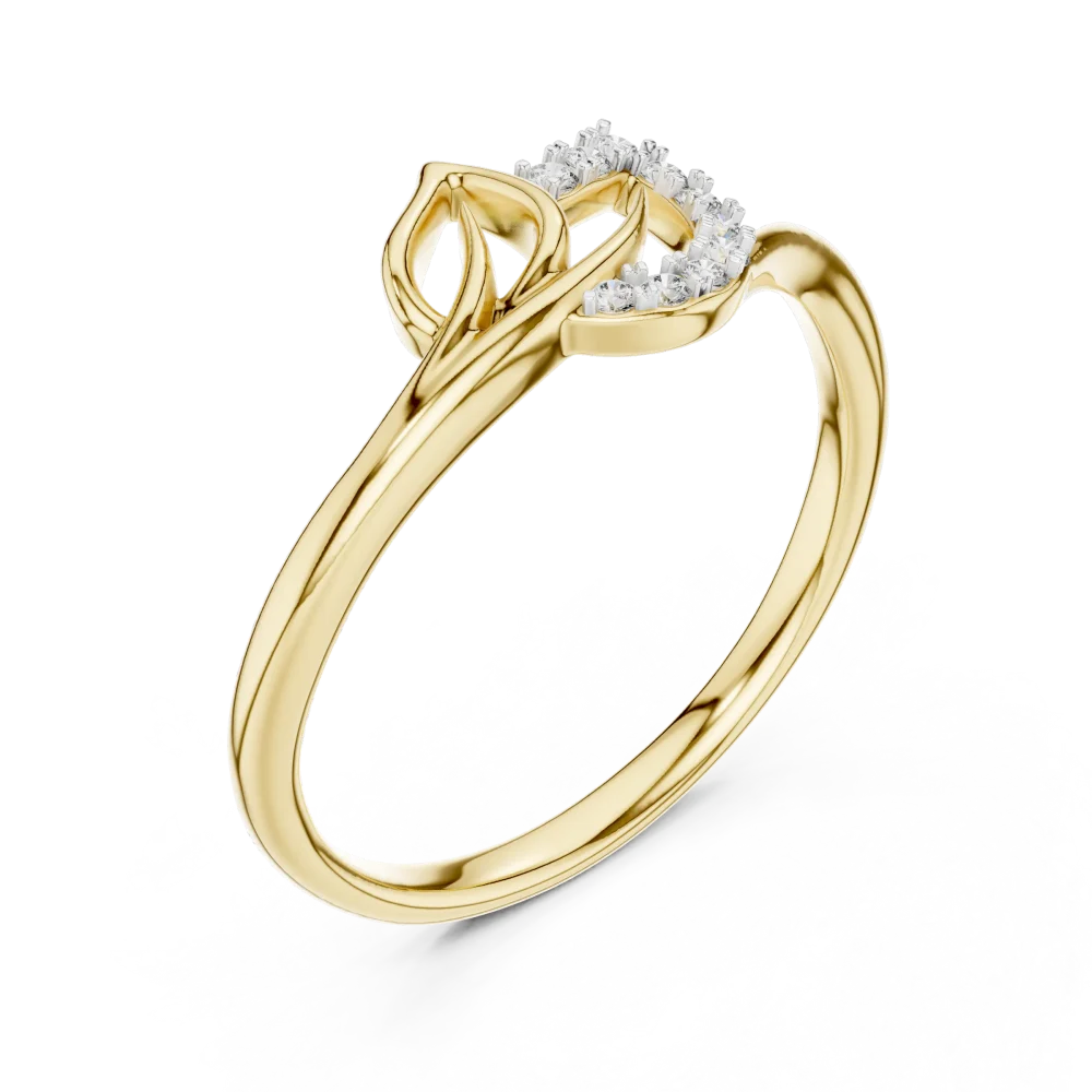 Discover the elegance of this fluid pavé-set ring, featuring brilliant DIAMEUR lab-grown diamonds. A modern classic for your luxury collection.