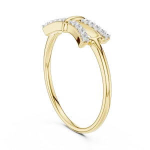 Symmetry Round Pavé-Set Architectural Geometric Band - Image 3