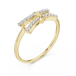 Symmetry Round Pavé-Set Architectural Geometric Band