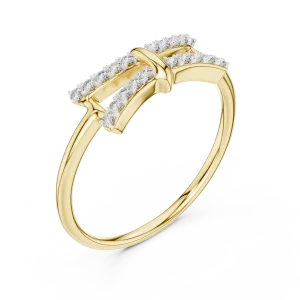 Symmetry Round Pavé-Set Architectural Geometric Band