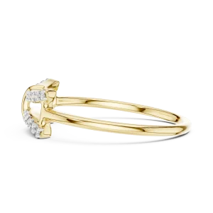 Symmetry Round Pavé-Set Architectural Geometric Band - Image 4