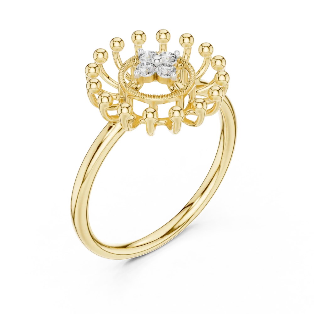 Discover the Radiant Aura Ring, a stunning architectural design featuring brilliant DIAMEUR lab-grown diamonds. Elevate your collection today.