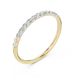 Infinite Pavé-Set Round Brilliant Minimalist Eternity Band