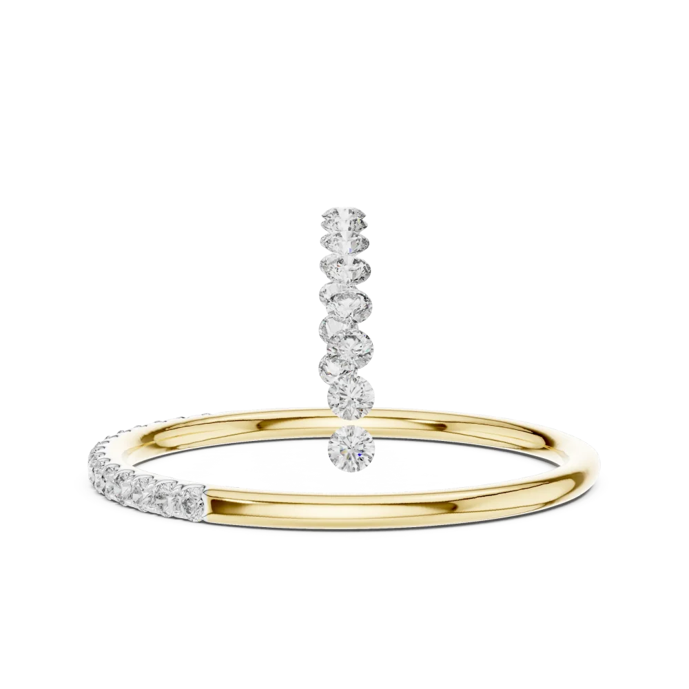 Infinite Pavé-Set Round Brilliant Minimalist Eternity Band - Image 4