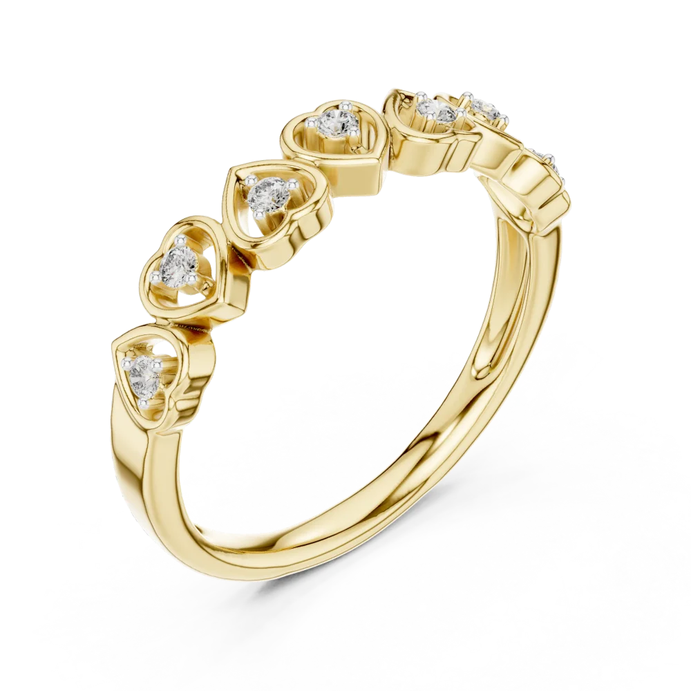 Experience the romance of our Heart Silhouette Diamond Band. Featuring brilliant-cut DIAMEUR diamonds, this band is the ultimate modern classic. Shop now.