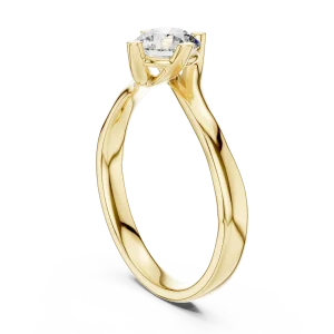 Fluidity Round Brilliant Cut Solitaire Engagement Ring - Image 3
