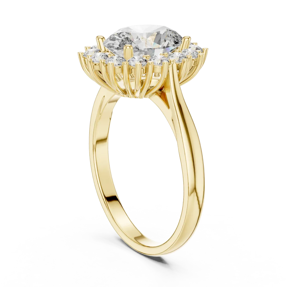 Luminary Oval Halo Solitaire Ring - Image 3