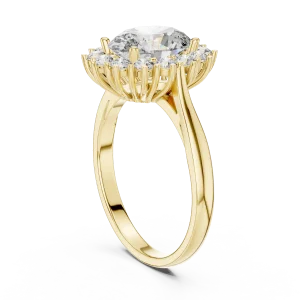 Luminary Oval Halo Solitaire Ring - Image 3