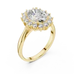 Luminary Oval Halo Solitaire Ring