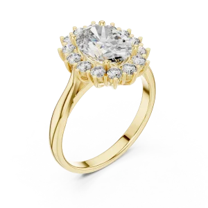 Luminary Oval Halo Solitaire Ring