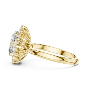 Luminary Oval Halo Solitaire Ring - Image 4