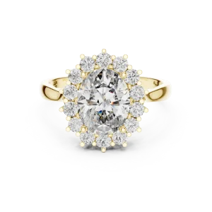 Luminary Oval Halo Solitaire Ring - Image 2