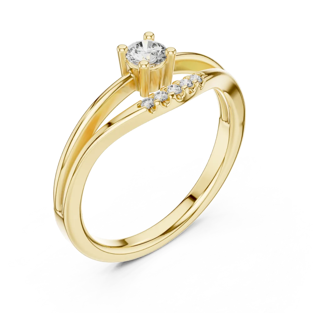 Discover the Linear Essence solitaire ring. Featuring a brilliant DIAMEUR lab-grown diamond, this modern classic offers timeless, sustainable luxury. Shop now.