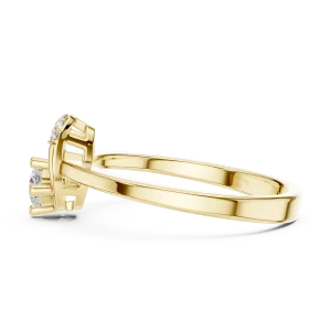 Symmetry Round Brilliant Architectural Solitaire Ring - Image 4