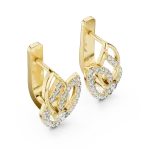 Luminary Round Pavé-Set Silhouette Stud Earrings
