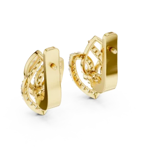 Luminary Round Pavé-Set Silhouette Stud Earrings - Image 4
