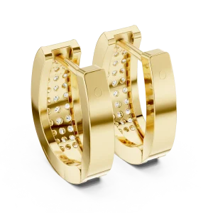 Luminary Round Pavé-Set Hoop Earrings - Image 3