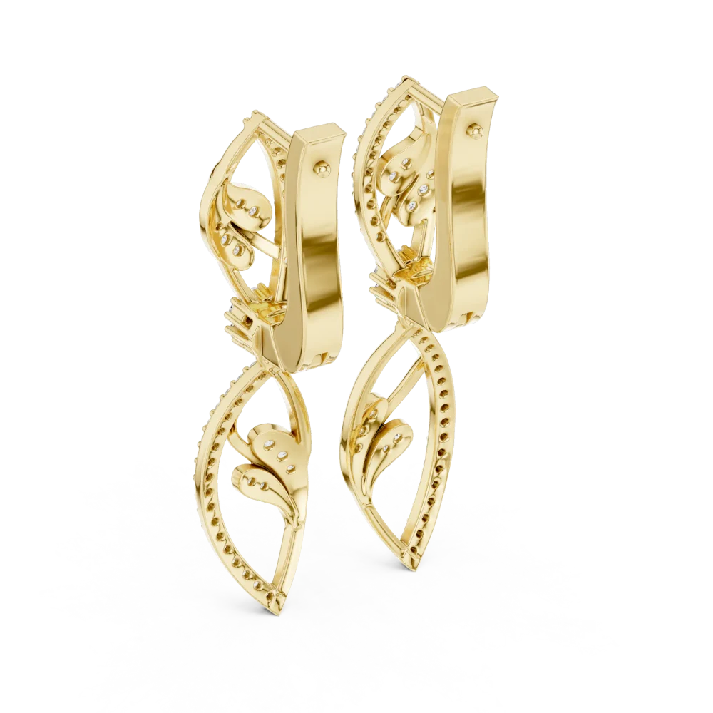 Luminary Infinity Marquise Silhouette Dangler Earrings - Image 4