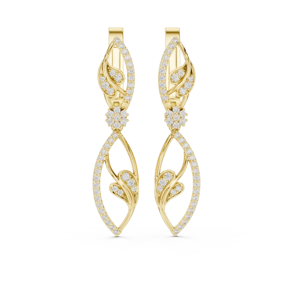 Luminary Infinity Marquise Silhouette Dangler Earrings - Image 2