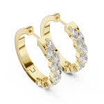 Luminary Marquise Pavé-Set Hoop Earrings