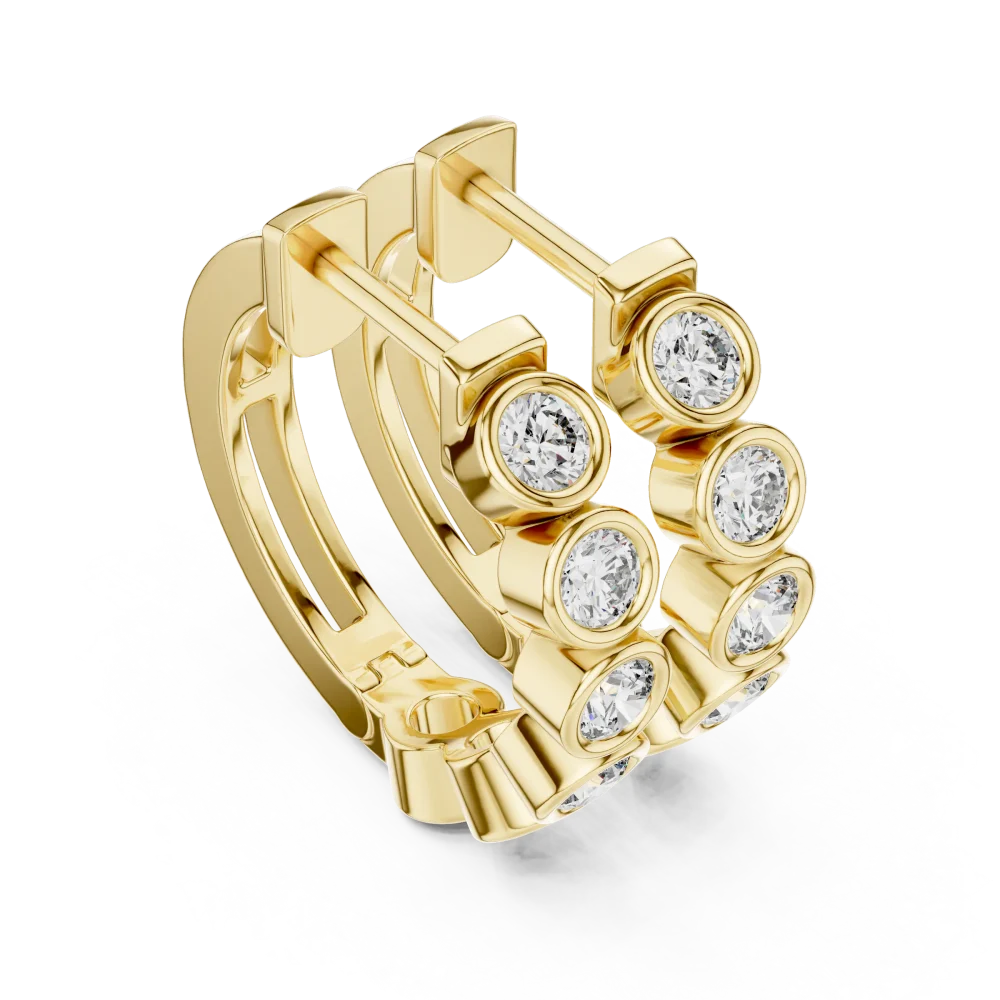 Discover the radiant brilliance of our round DIAMEUR diamond hoops. A modern classic silhouette designed for effortless elegance. Shop the collection.