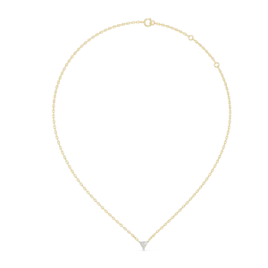 Luminary Trillion Cut Geometric Solitaire Pendant - Image 4