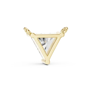 Luminary Trillion Cut Geometric Solitaire Pendant - Image 3