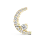 Luminary Round Brilliant Crescent Silhouette Pendant