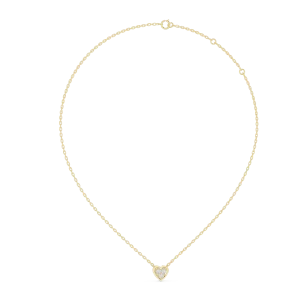 Luminary Round Brilliant Geometric Heart Pendant - Image 4