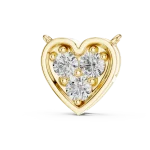 Luminary Round Brilliant Geometric Heart Pendant