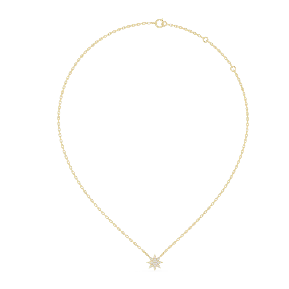 Luminary Round Brilliant Geometric Starburst Pendant - Image 4