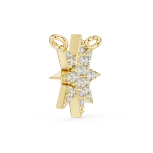 Luminary Round Brilliant Geometric Starburst Pendant - Image 2