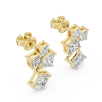 Geometric Princess Symmetry Statement Drop Earrings